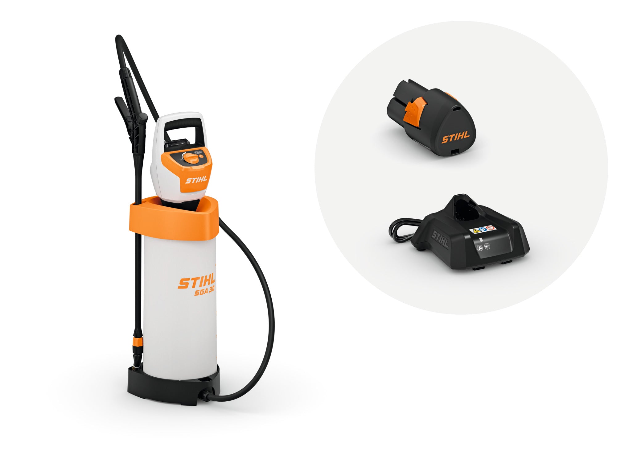 SGA 30, con una batería AS 2 y un cargador AL 1