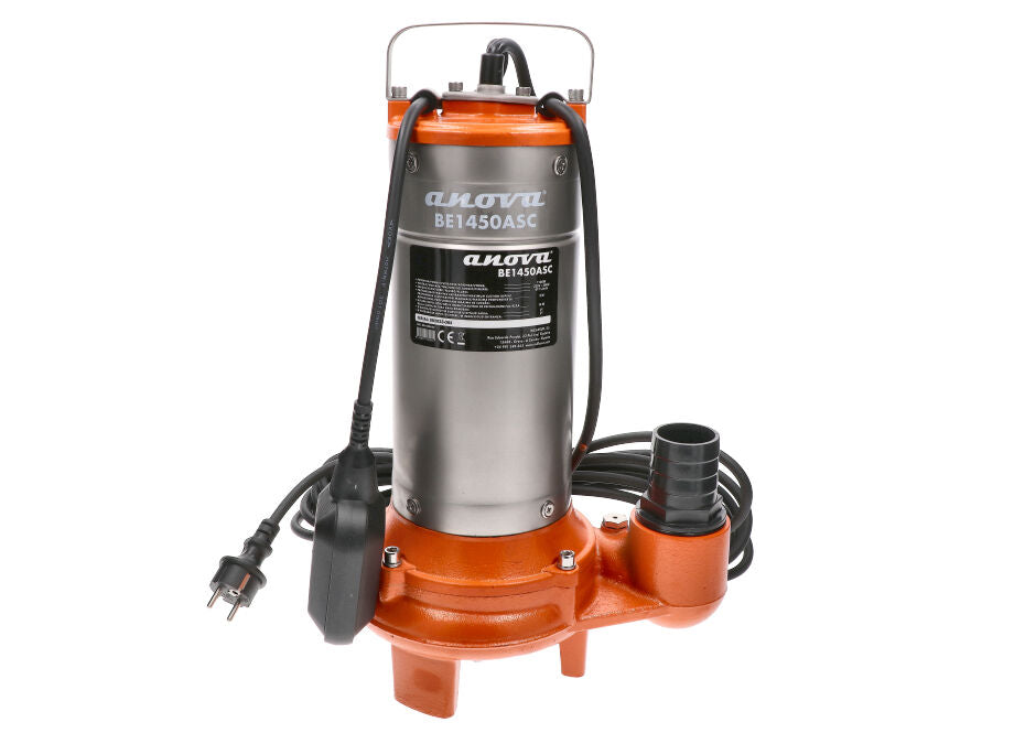 Bomba Electrica Sumergible Aguas Sucias 1100W 430L/M - Cuchilla