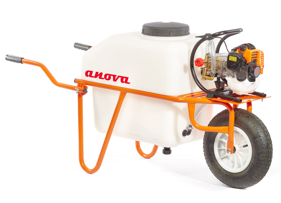 Carretilla Pulverizador 100L Bomba ANOVA 2T 26cc