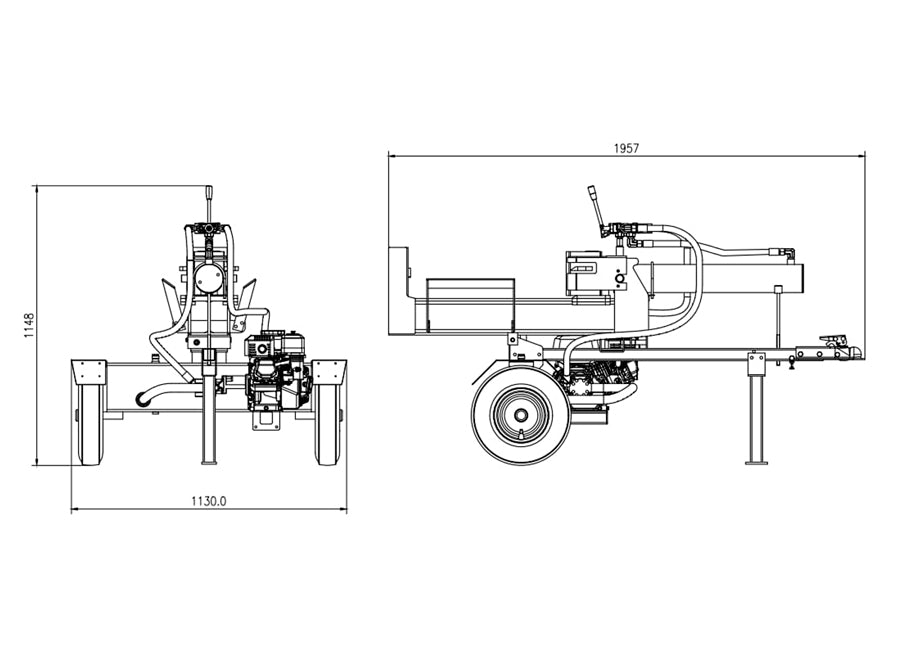 Rompedora De Leña Convertible Y Remolcable Atv - 22TON