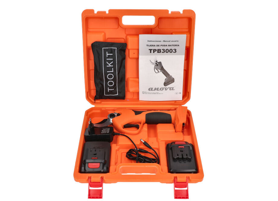 Tijera Poda Bateria Inalambrica 1050W 21V 2.0Ah 40MM - Corte Progresivo (incluye 2 Baterias)